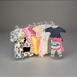 Lot Of 20 Pieces Baby Girl Clothes (3-6months) Pre-owned (#128)